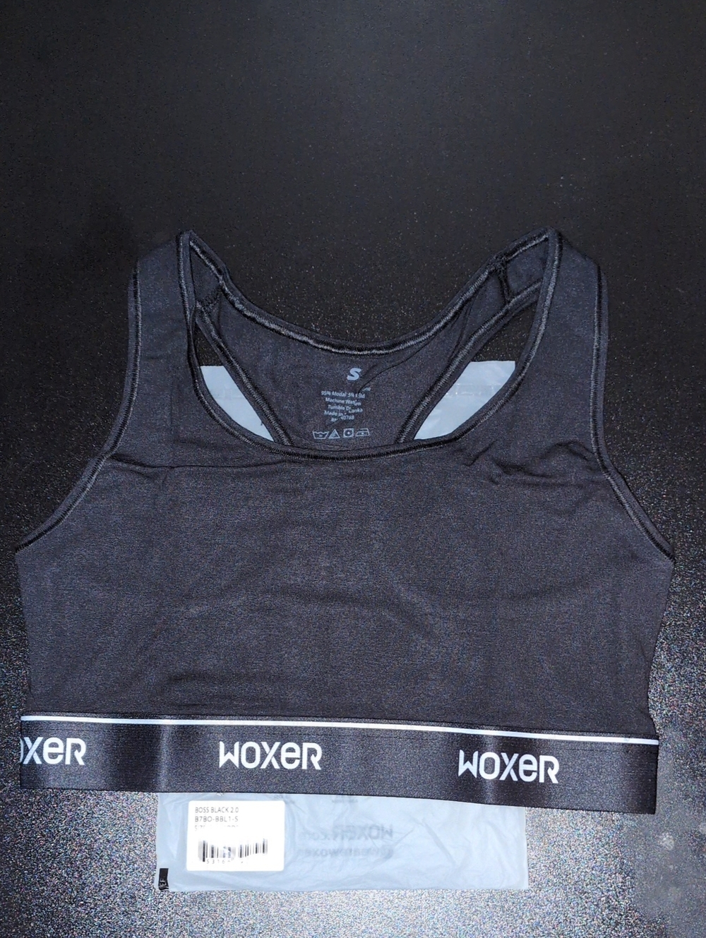 Woxer Black Boss 1.0 Sports Bra